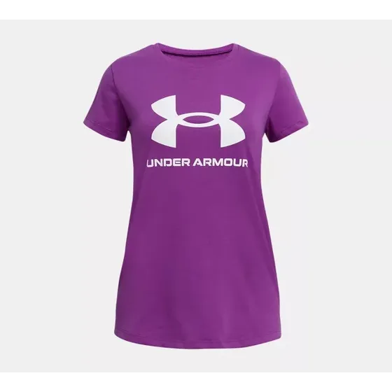 Remera Para Niñas Manga Corta Color Violeta Under Armour