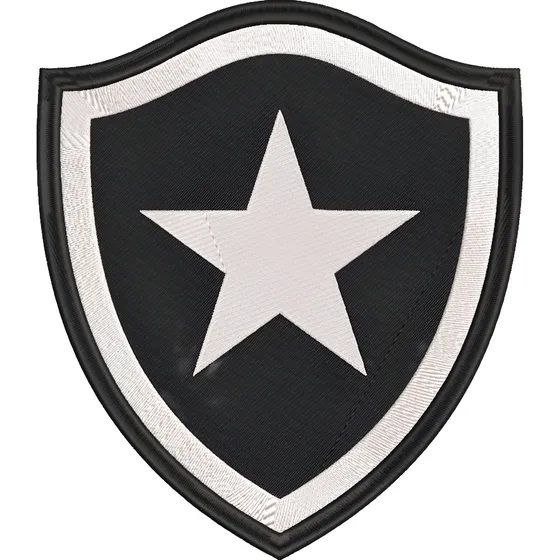 2x Patch Bordado Termocolante Escudo Botafogo Simbolo