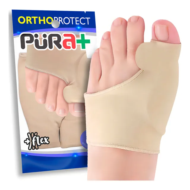 Corrector Juanete Separador Dedo Textil- Pura+ Color Beige Talla U