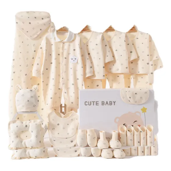 24pcs Algod Conjunto Para Bebe Ropa For Recién Nacido Regalo