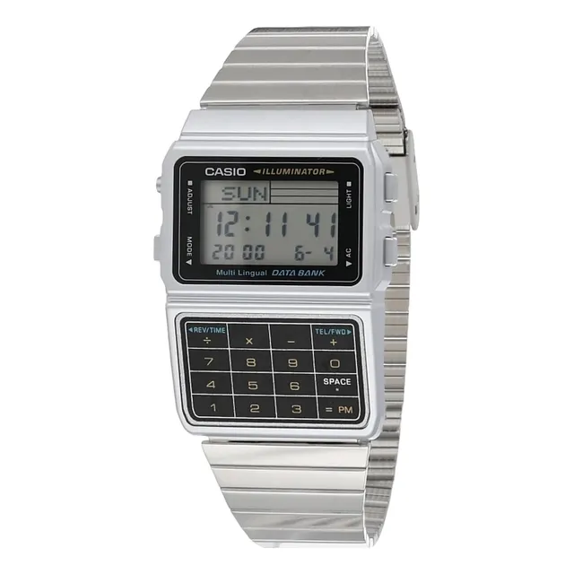 Reloj Para Hombre Casio Data Bank Classic/plateado