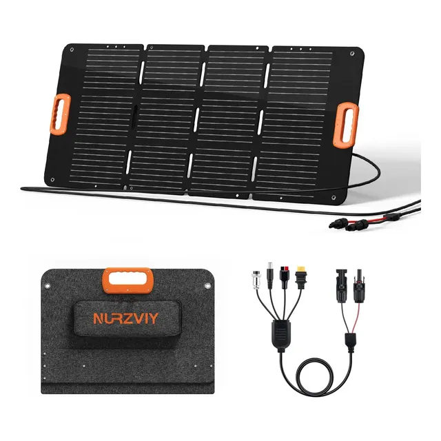 Panel Solar Portátil 100 W Alta Gama Impermeable
