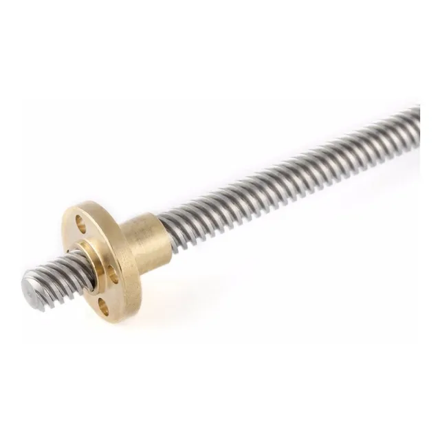 T8 Tornillo Trapezoidal 500mm +tuerca 8mm Avance Cnc Arduino
