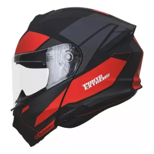 Casco De Moto Rebatible Punto Extremo Way935 Doble Visor