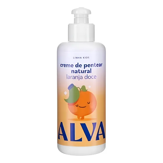 Creme De Pentear Infantil Laranja Doce E Baunilha 160ml Alva