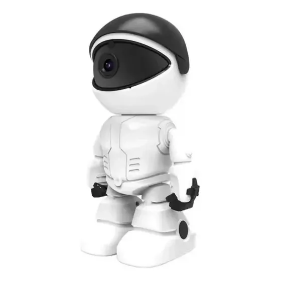 Cámara De Seguridad Robot Vigilancia Infrarroja Nocturna Hd Color Blanco