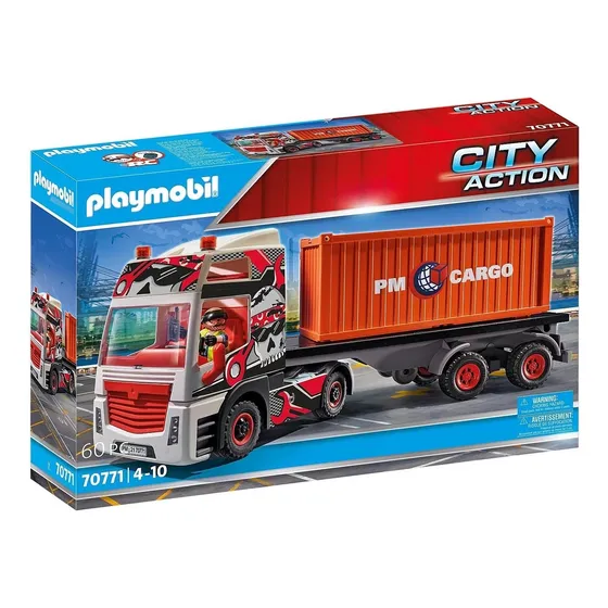 Playmobil City Action 70771 Camión Con Remolque