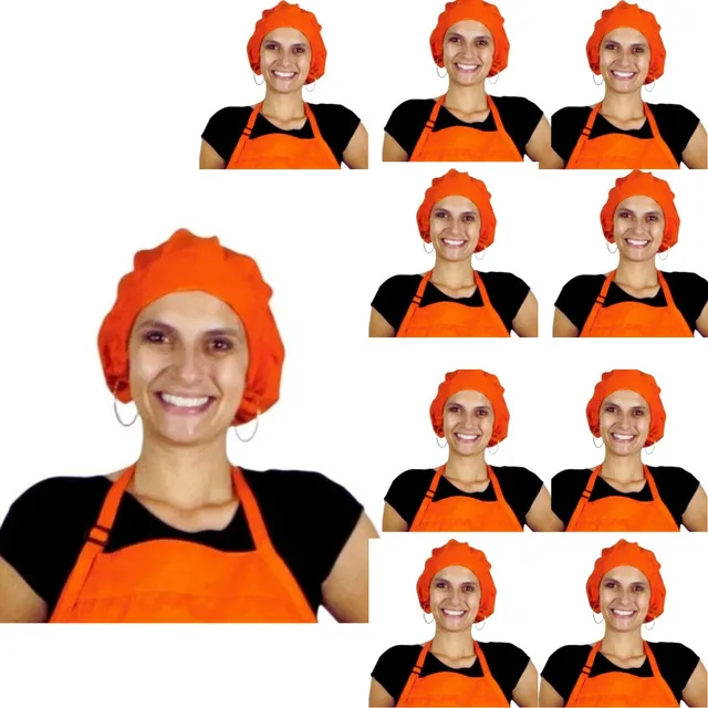 Kit 10 Toucas Para Cabelo Cozinha Doma Chef Garçom Oxford 