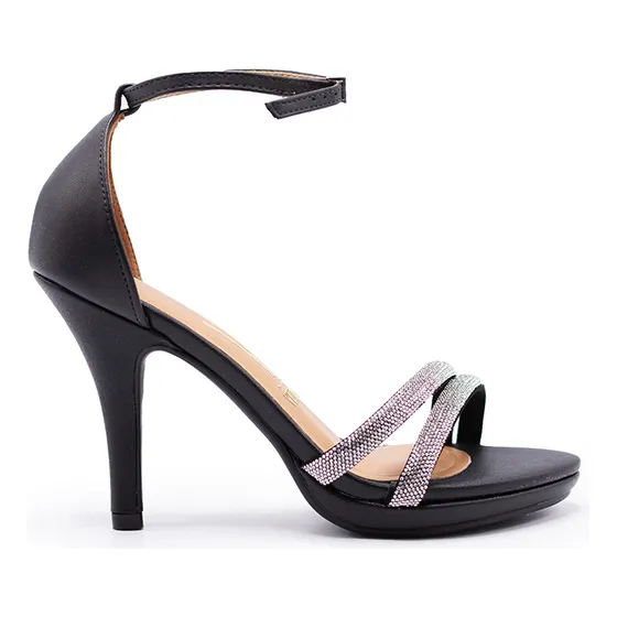 Zapato Vizzano Mujer Sandalia De Fiesta Con Strass Brillo