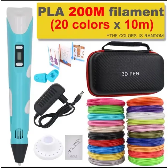 Lápiz 3d Con 200 Mtrs De Filamento De Colores