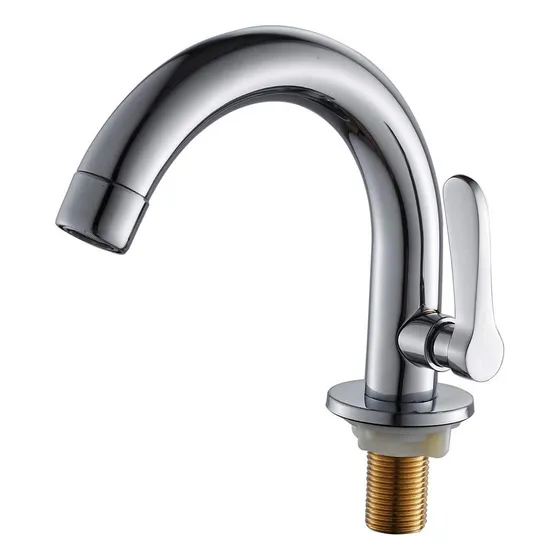 Grifo Laton Para Lavabo Agua Fria Acabado Cromado