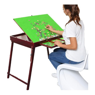 Mesa De Rompecabezas De Madera Con Patas Plegables Para Adul Mesa De Rompecabezas De Madera Con Patas Plegables Para Adul