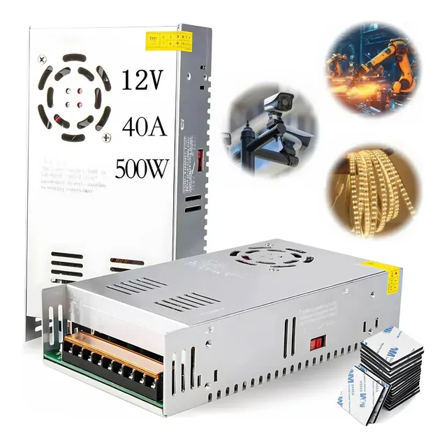Fuente Conmutada 12v 40a 500w Eliminador Transformador Drive
