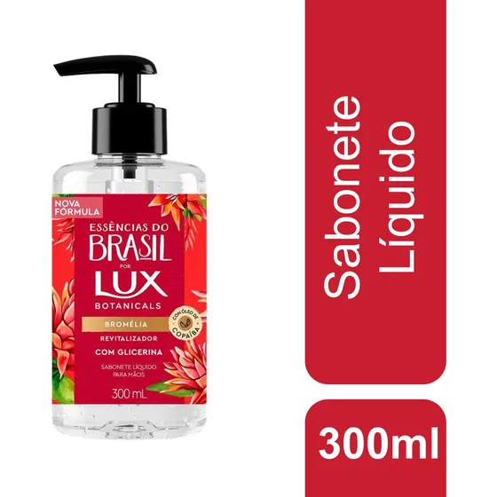 Sabonete Líquido Para As Mãos Bromélia Botanicals 300ml Lux