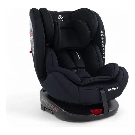Butaca De Auto Saturn Giro 360º 0 A 36 Kg Isofix Bebesit Color Negro Color
