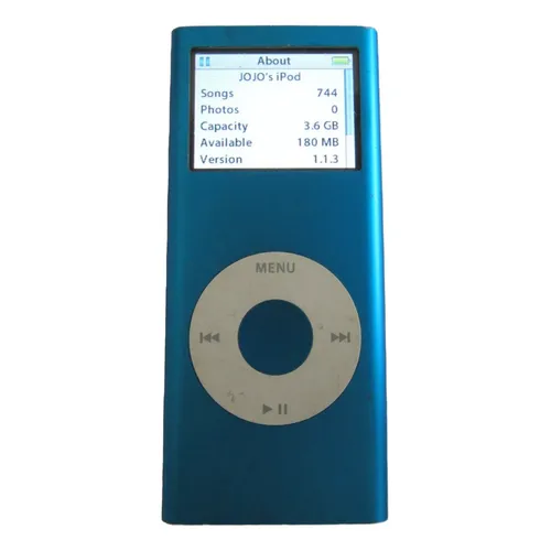 Mp3 Para iPod Nano De 2ª Geração, Bateria Nova Vermelha De 4