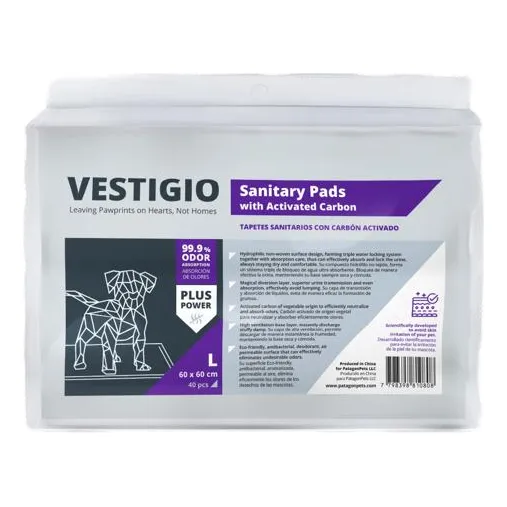 Pañales C/carbon Activado Vestigio Absorbente X 40un Talle L