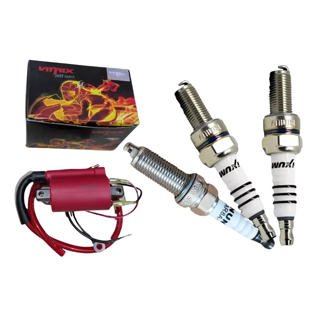 Bobina De Alta Racing Pulsar Ns 200 + Bujias Iridio