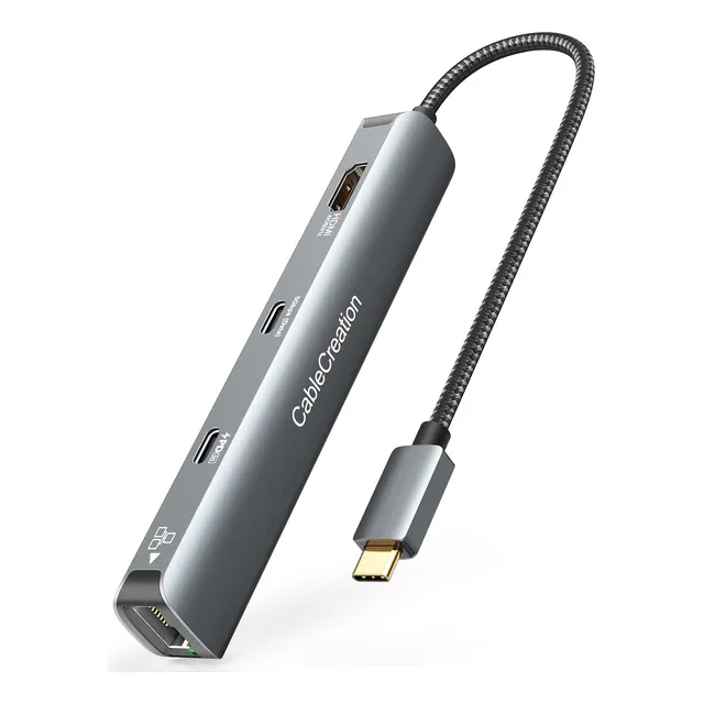 Adaptador Usb-c 6 En 1 De Cablecreation Con Hdmi 4k 60 Hz, P