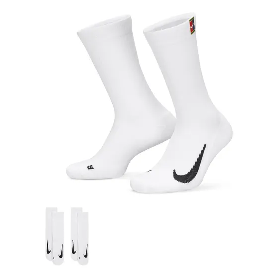 Calcetines Nikecourt Multiplier Cushioned Hombre Blanco