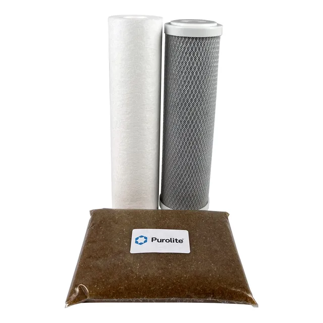 Kit Reposição Osmose Reversa Pp + Carvão Ativado + Resina