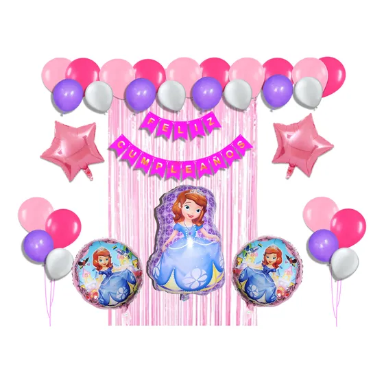 Kit Decoración Para Fiesta De Cumpleaños Temática (58 Pzas)