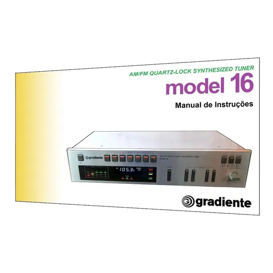 Manual Do Sintonizador Gradiente Model 16 (colorido)