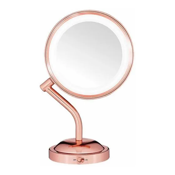 Espejo Rose Gold Con Iluminación Led Be4srges