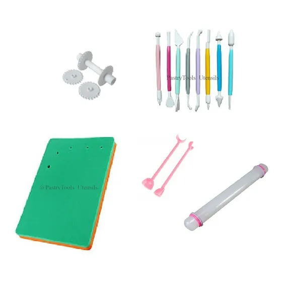 Set Para Modelar Fondant, Masa, Laminado, Pastillaje