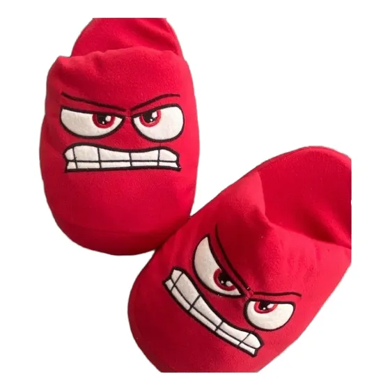 Pantufla Animada Intensamente  Pantuflon Personaje Furia