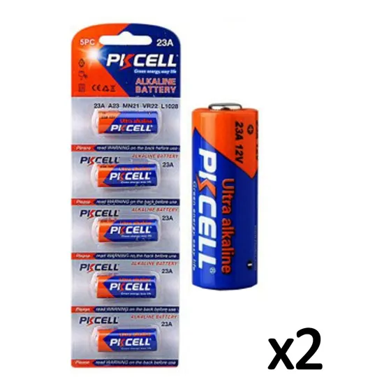 Batería Ultra Alcalina 23a A23 L1028 12v Pkcell 5 Piezas