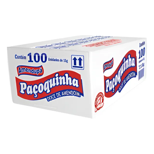 Doce Paçoca Rolha Embalada C/ 100 - Amendupã