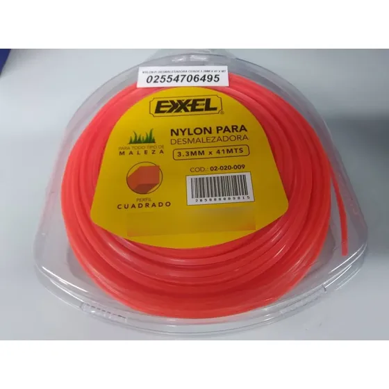 Nylon Para Desmalesadora 3.3mm X 41mts