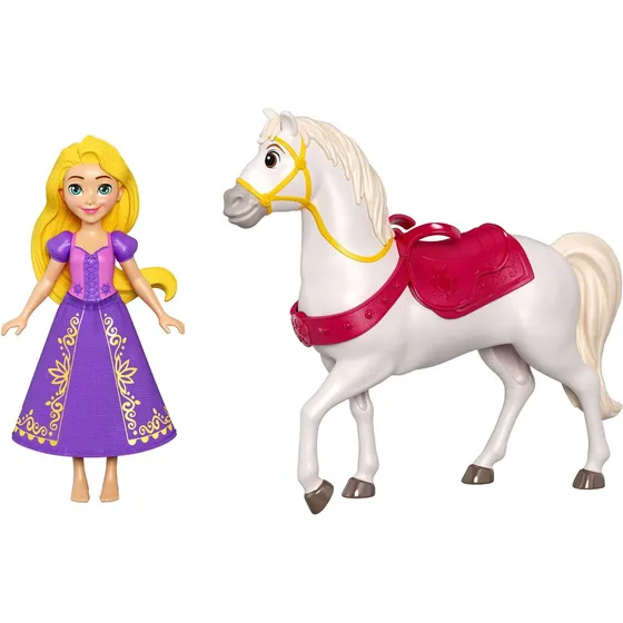Muñeca Pequeña Mattel Disney Princess Rapunzel Y Caballo Max
