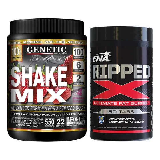 Quemador Ripped Batido Reemplaza Comidas Shake Mix Genetic
