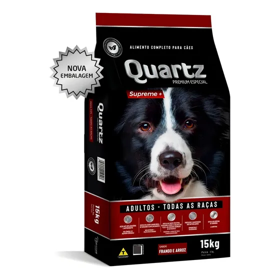 Ração Quartz Supreme Ração Premium Especial 15kg Dog 24% Top
