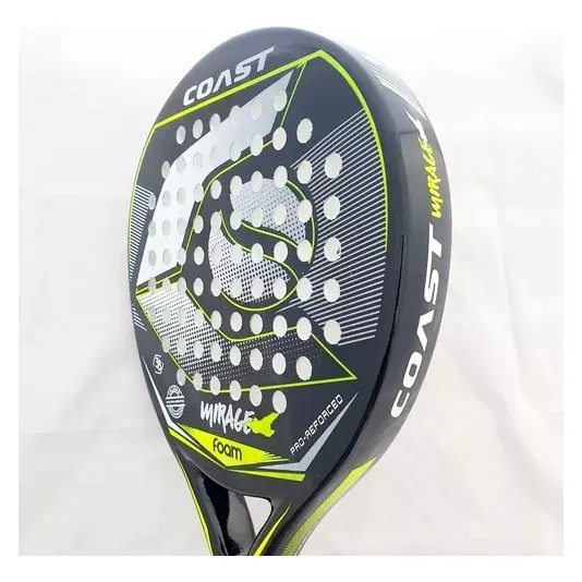 Paleta de pádel Coast Mirage Foam 2023 color negro/amarillo