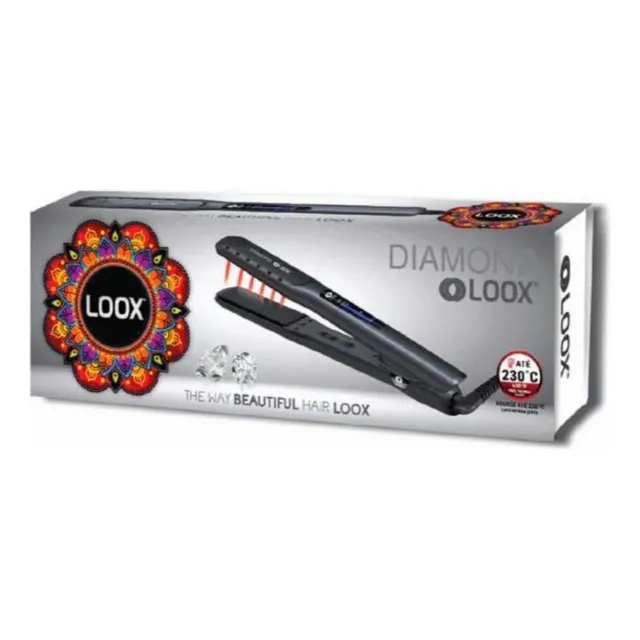 Plancha Para Cabello Loox Mod. Dimon Alaciado Profesional Negro