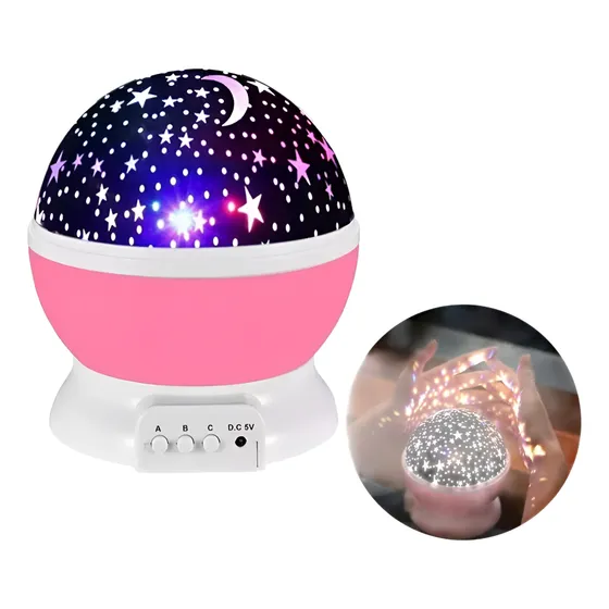 Proyector De Estrellas Luces Led Lampara De Niños