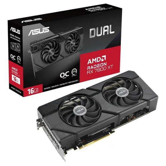 Tarjeta De Video Asus Geforce Dual Rx7800 Xt Oc 16gb