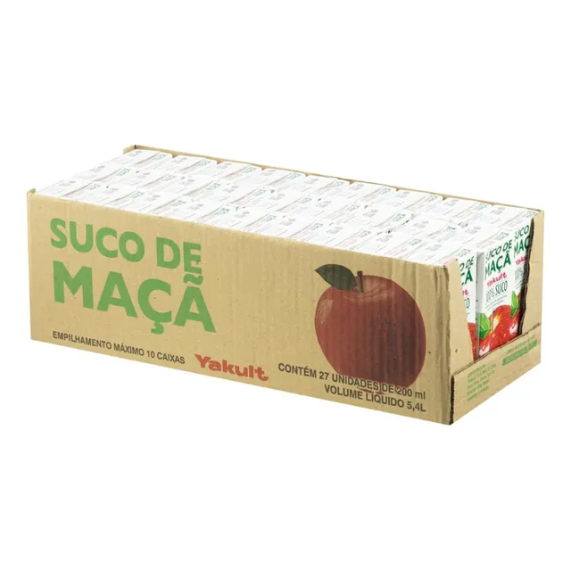 Suco Maçã Yakult Caixa 200ml Com 27 Unidades