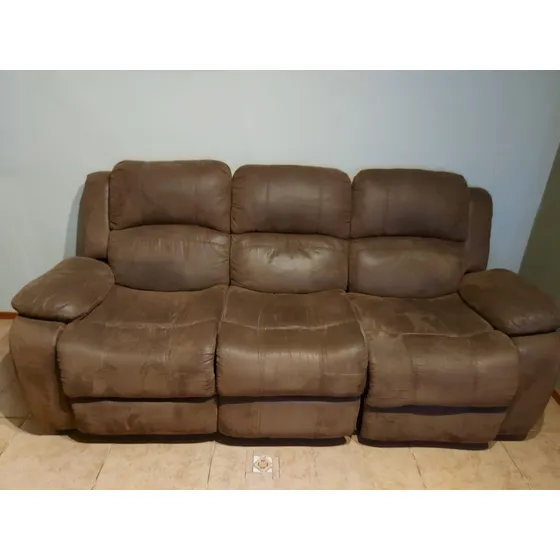 Sillón 3 Cuerpos Reclinable Con Apoyapies