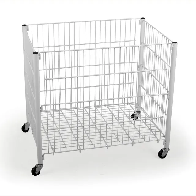 Contenedor Exhibidor Chico Con Malla Para Oferta 70x50x65 Cm