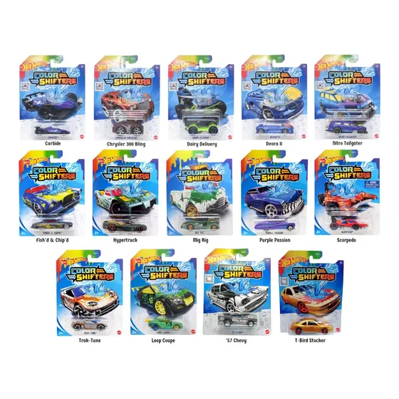 Kit 3 Carrinhos Hot Wheels Muda De Cor Color Shifters Full