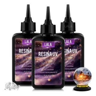 Resina Epoxi Uv Dura Transparente De 300 G, Uv Transparente Transparente