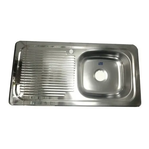 Fregadero Acero Inoxidable Sobre Tope 1 Ponchera 94x48 Cm #e