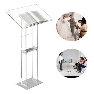 Podio De Sobremesa Acrílico Blanco Plexiglás Discurso Podio De Sobremesa Acrílico Blanco Plexiglás Discurso