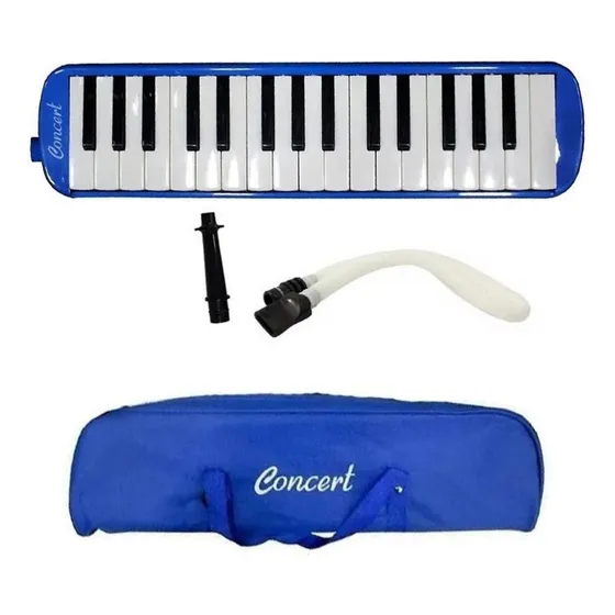 Escaleta Azul Concert M32 Strinberg 32 Teclado Piano Com Bag