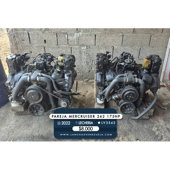 Pareja Motores Mercruiser 262 175hp Lv3542