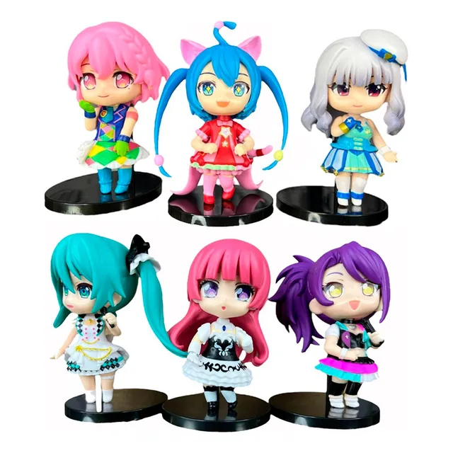 Figuras X6 Hatsune Miku 10cm